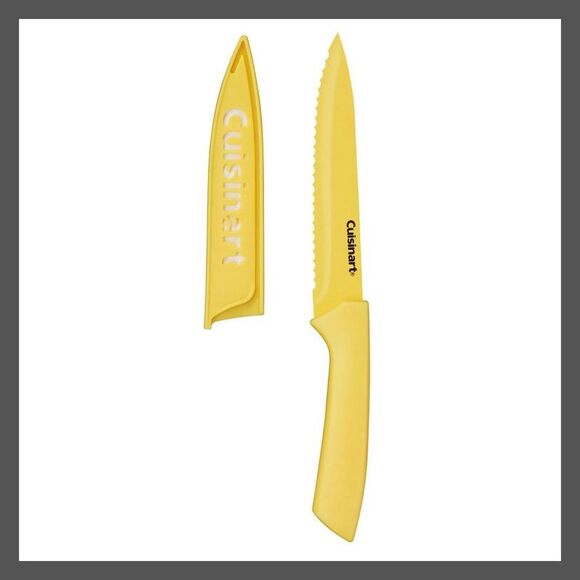 Open Box - Cuisinart -  Advantage 12pc Ceramic-Coated Color Knife Set Blade Gu - Picture 5 of 8